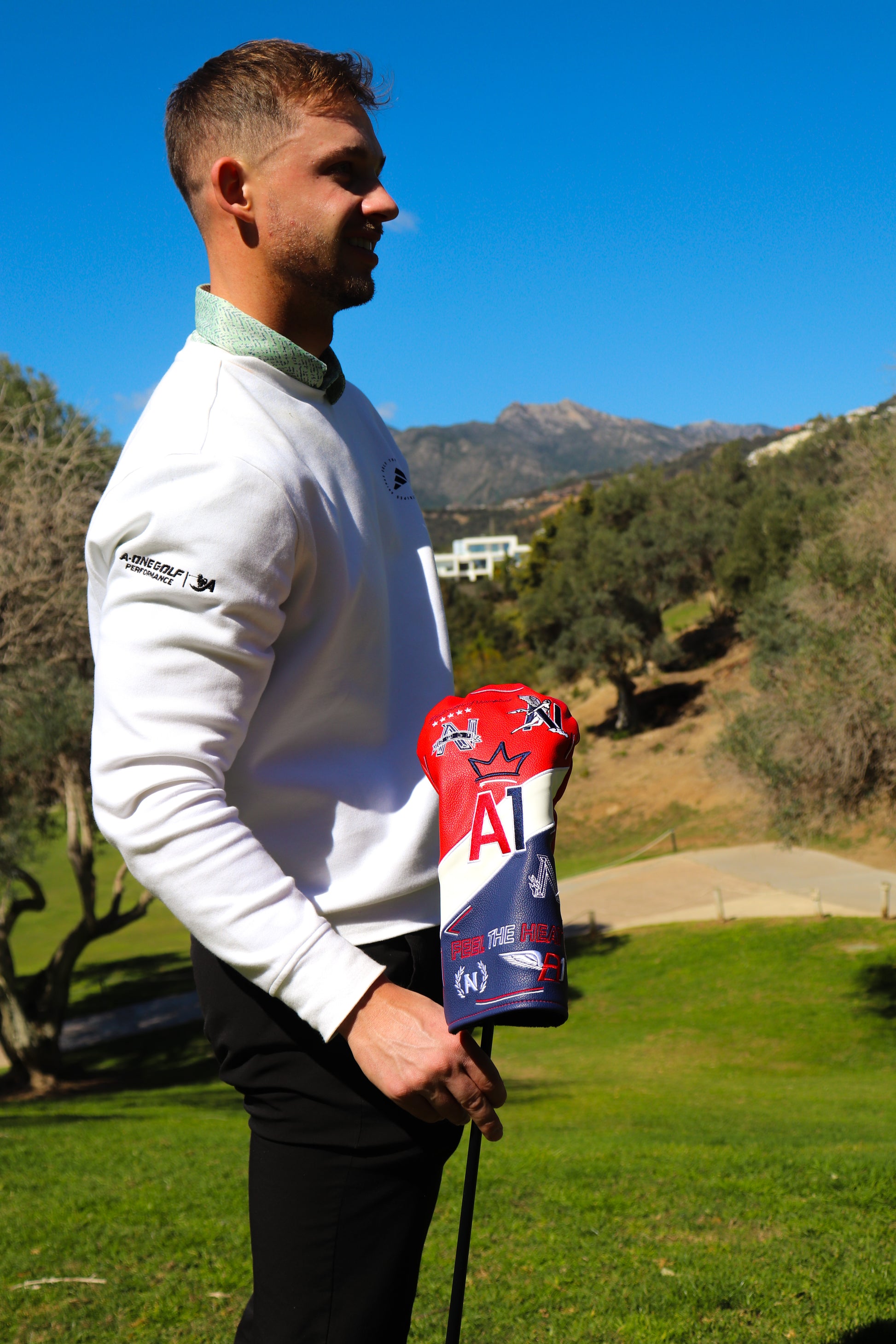 A-ONE Feel The Heat US Themed Driver Headcover