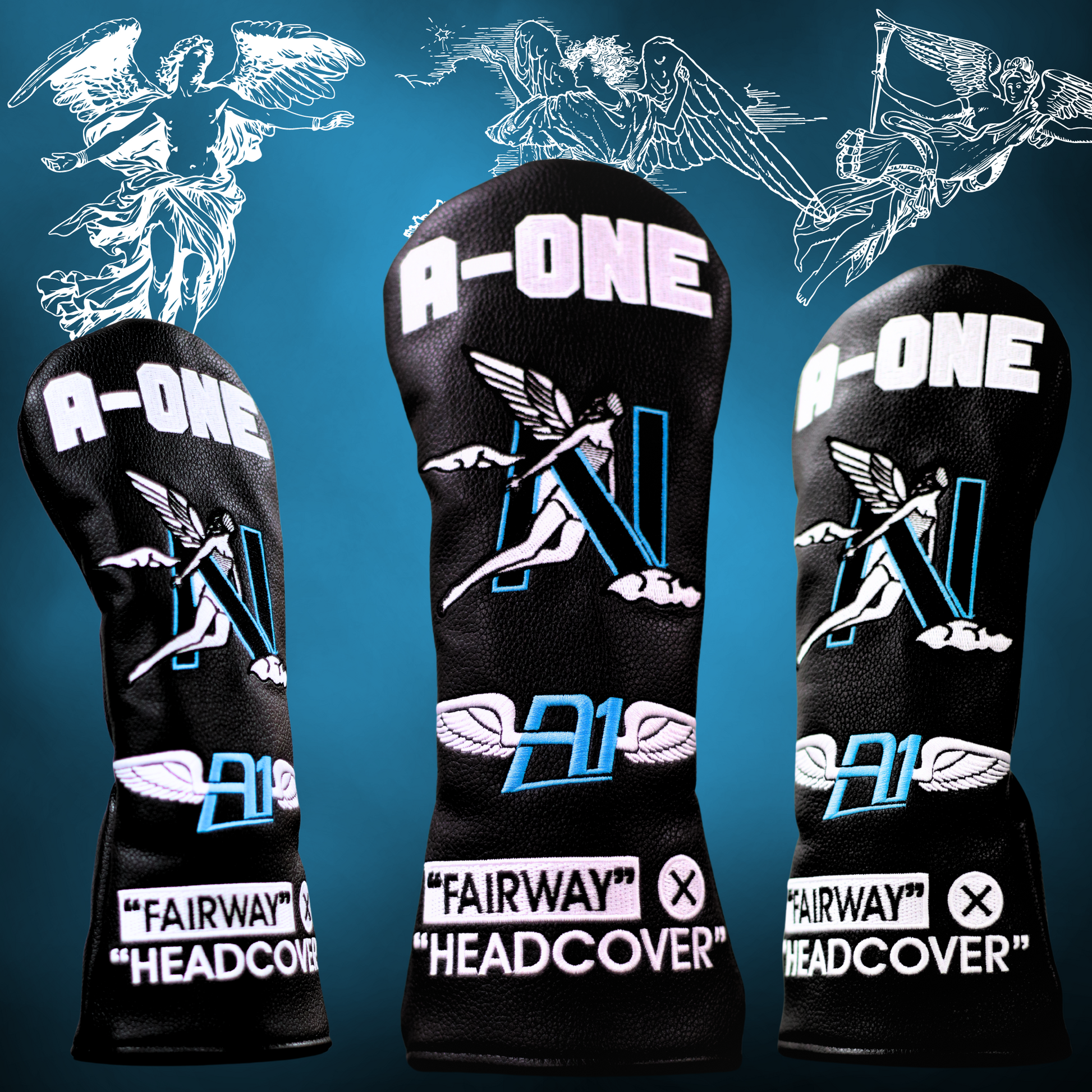 A-ONE Angel themed fairway headcover